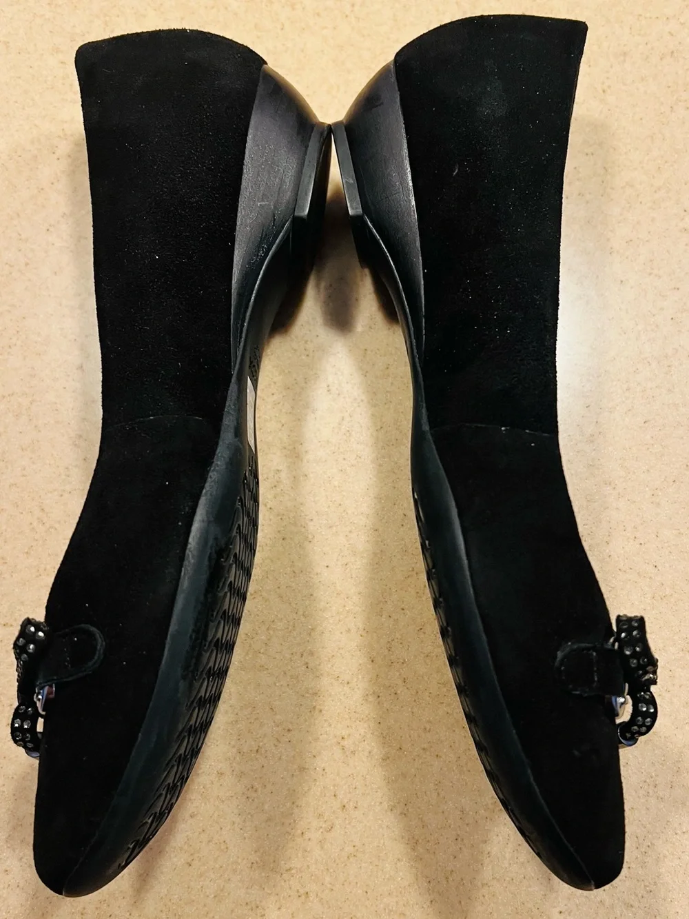 Geox “Respira” Black Suede Bow Ballet Flats size 7.5(38 euro)